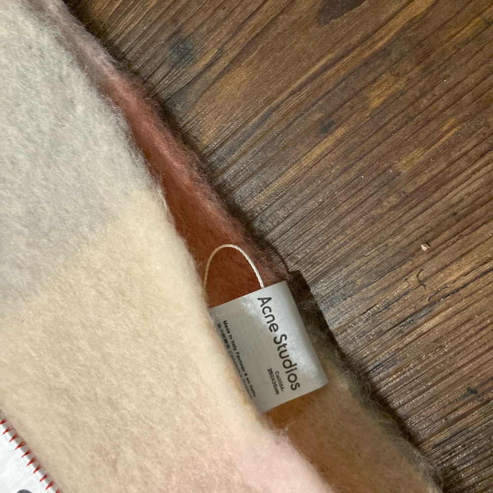 Acne Studios Multicolor Plaid Scarf - Picture 4 of 4